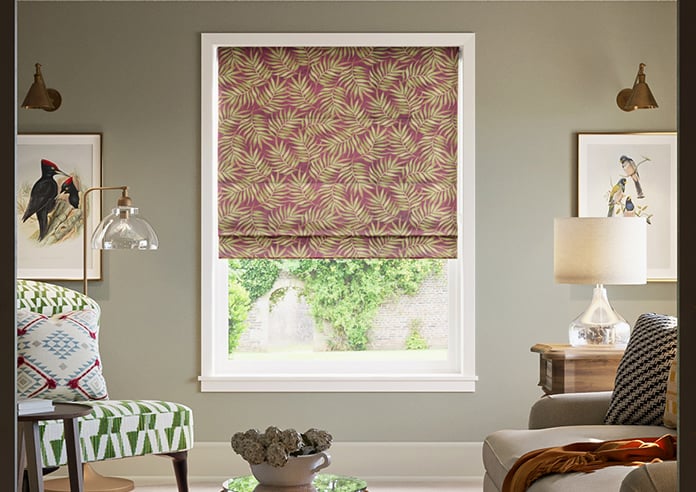 Goa, Vermillion - Motorised Roman Blind - Image 3